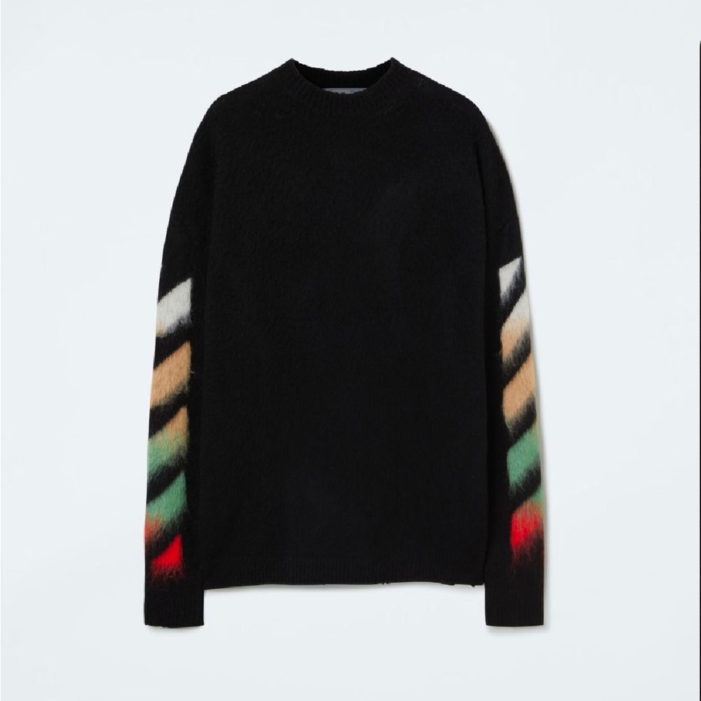 Off-Withe Brushed Wool Sweater - image 1